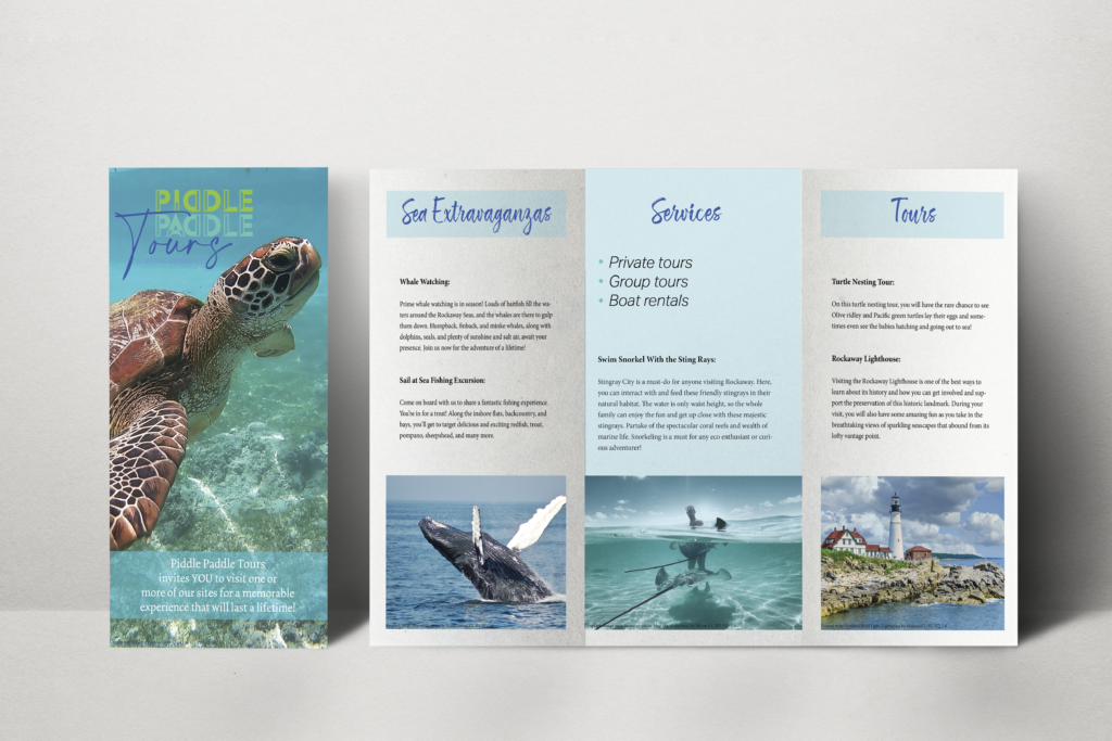 Piddle Paddle Tours Brochure Mockup