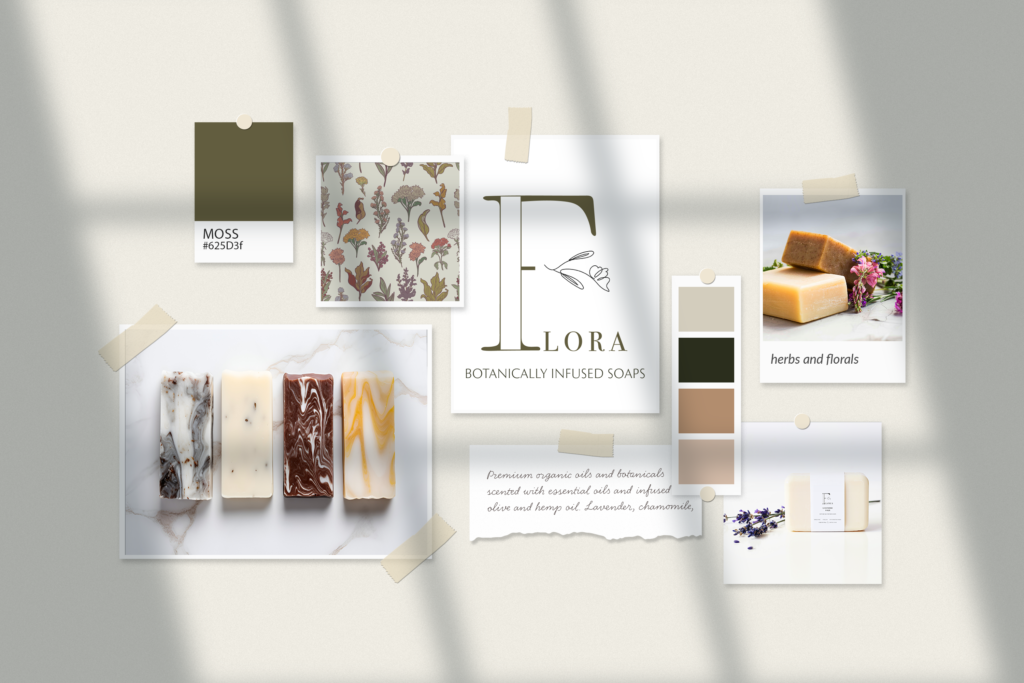 Mood board for Flora Botanical 