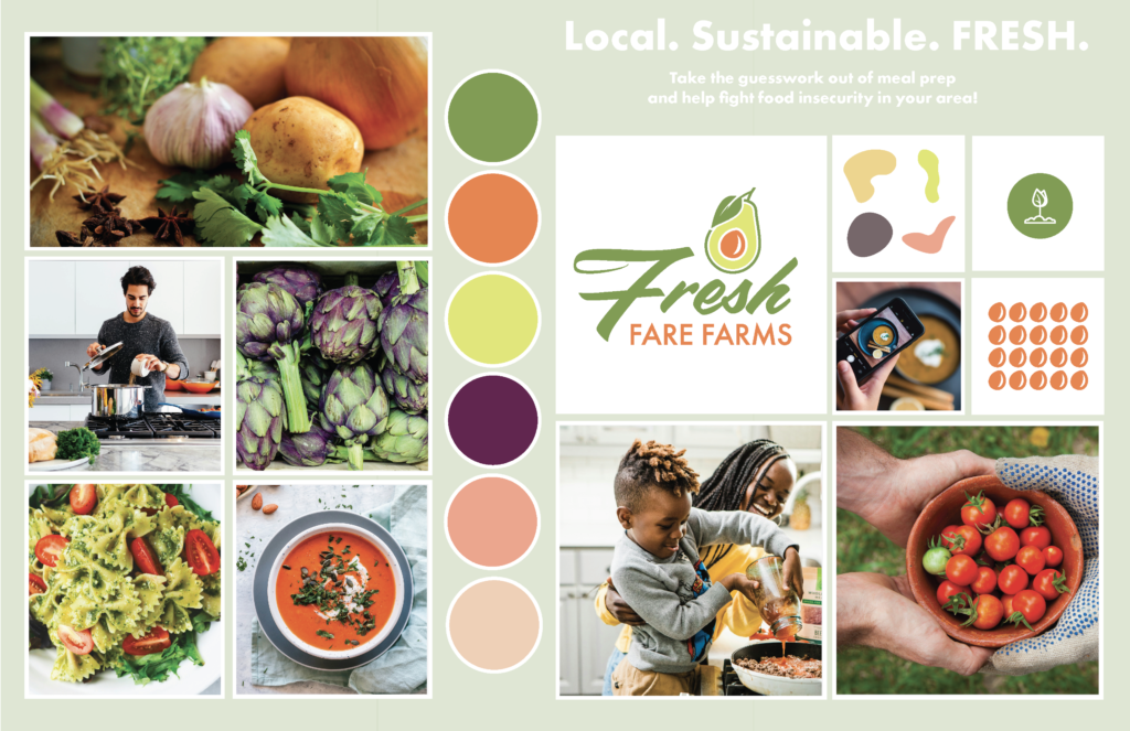 Fresh Fare Farms meal kit mood board